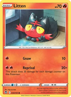 Litten, Silver Tempest No. 030 Normal