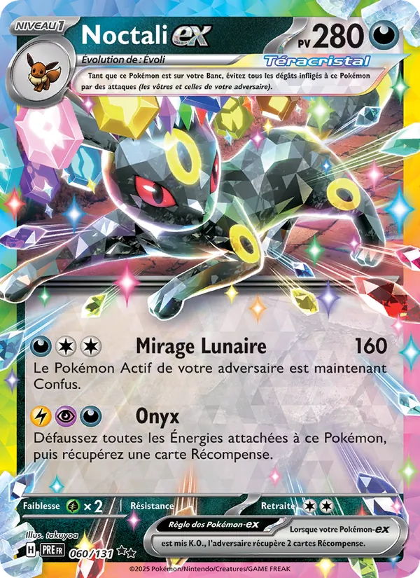 Noctali-ex, Évolutions Prismatiques Nº 060
