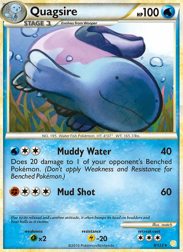 Quagsire, HeartGold SoulSilver Nº 9