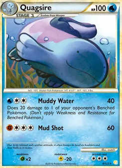 Quagsire, HeartGold SoulSilver No. 9 Holo