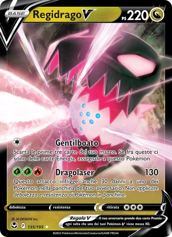 Regidrago V, Tempesta Argentata No. 135