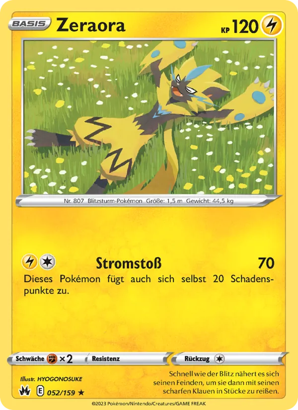 Zeraora, Zenit der Könige Nº 052