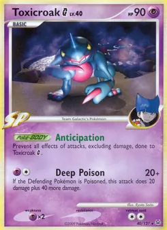 Toxicroak G, Platinum Nº 40 Normal