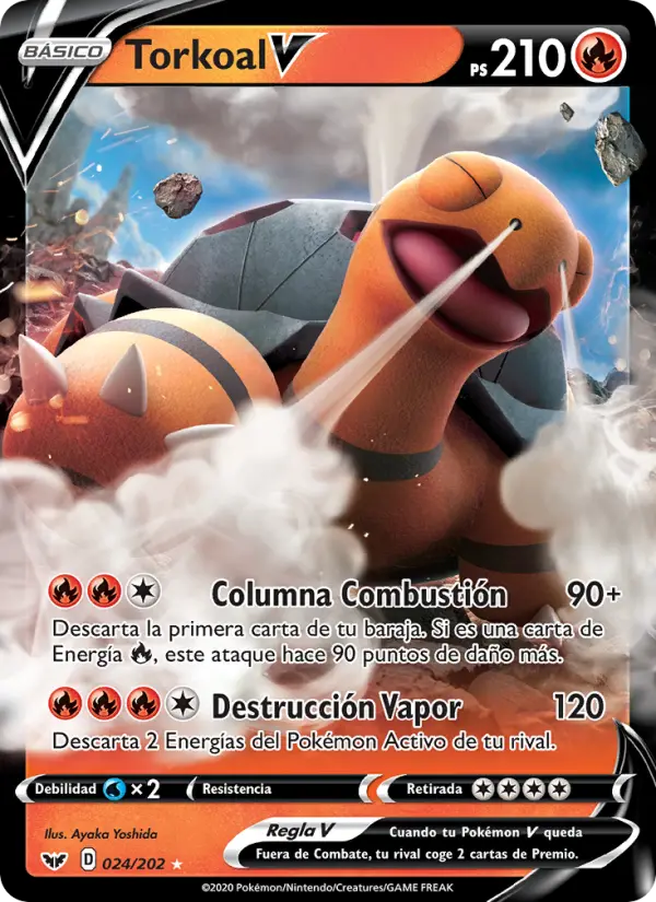 Torkoal V, Espada y Escudo Nº 24