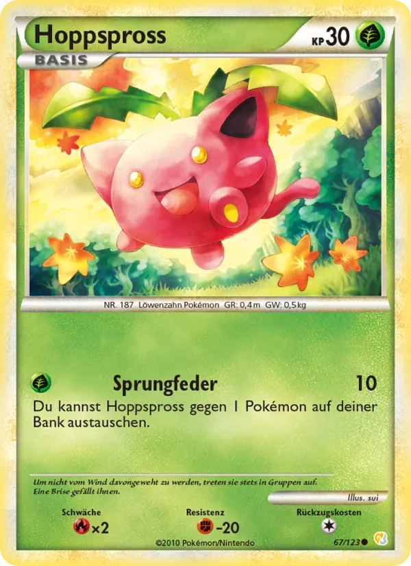 Hoppspross, HeartGold SoulSilver No. 67