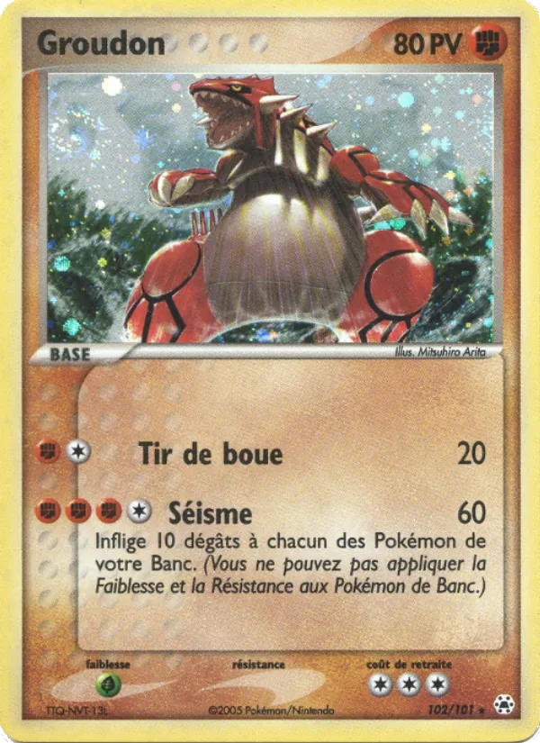 Groudon, EX Légendes Oubliées Nº 102