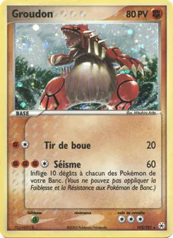 Groudon, EX Légendes Oubliées Nº 102 Holo