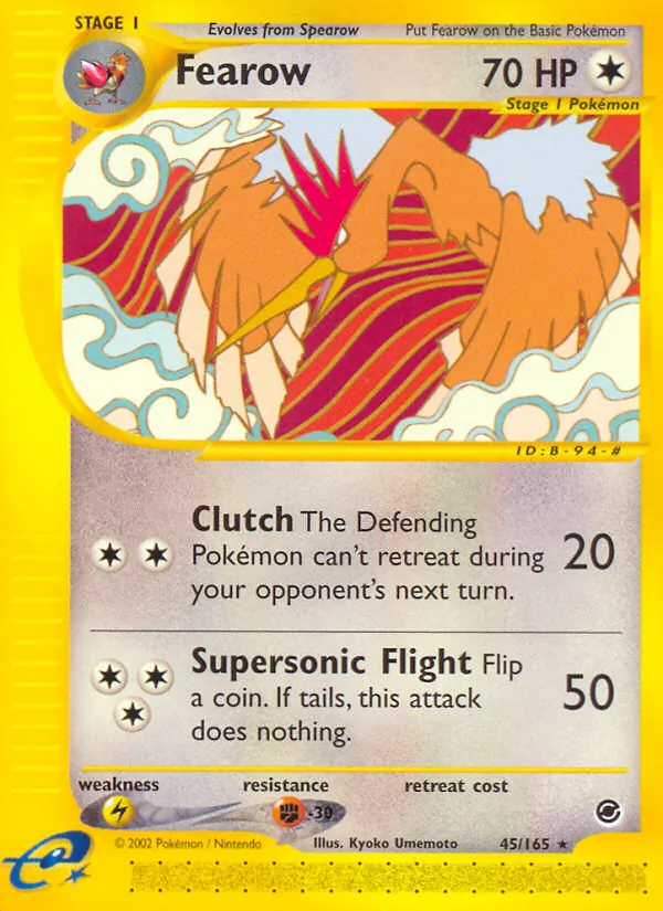Fearow, Expedition Base Set No. 45