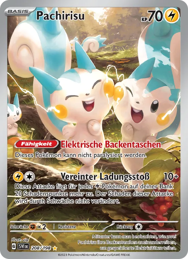 Pachirisu, Karmesin & Purpur Nº 208