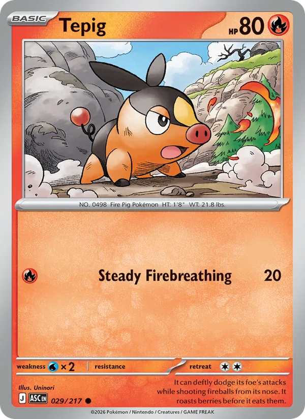 Tepig, Ascended Heroes No. 029