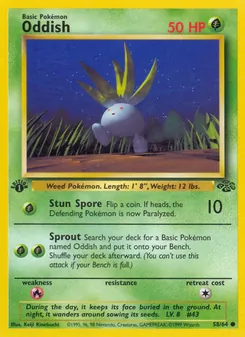 Oddish, Jungle Nº 58 Normal