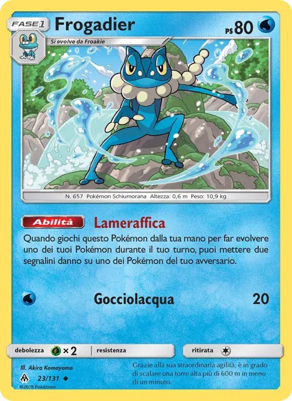 Frogadier, Apocalisse Di Luce Nº 23