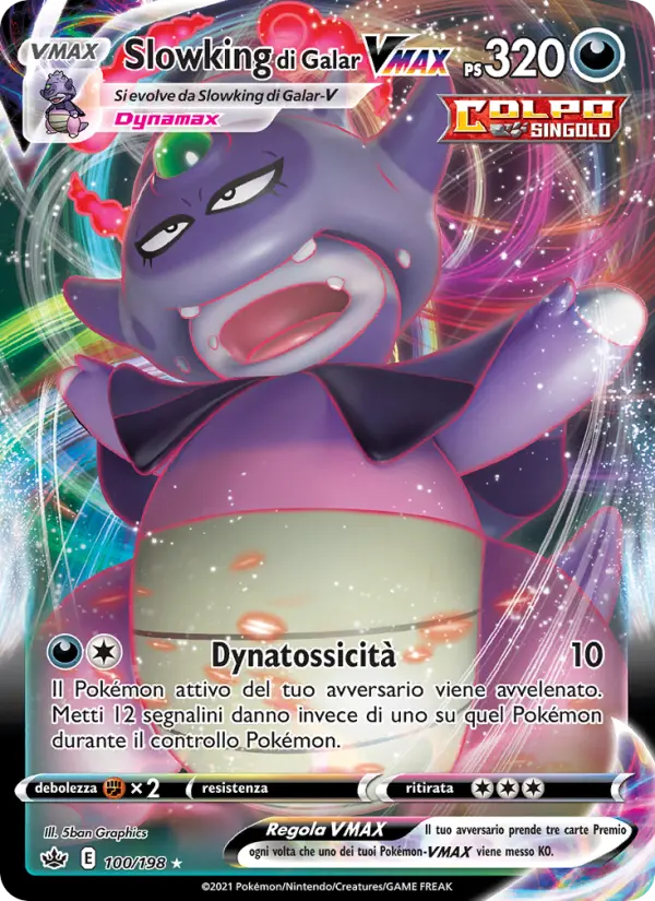 Slowking di Galar VMAX, Regno Glaciale No. 100