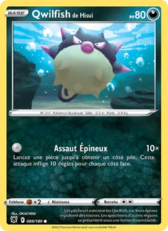 Qwilfish de Hisui, Astres Radieux Nº 089 Normal