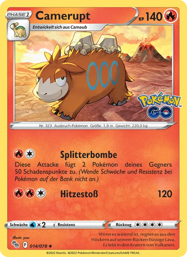 Camerupt, Pokémon GO No. 014