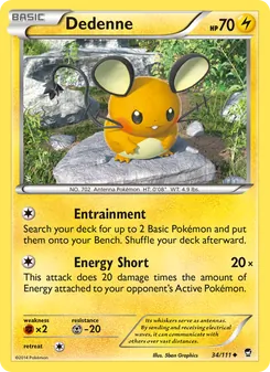 Dedenne, Furious Fists No. 34 Normal