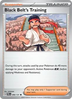 Black Belt's Training, Prismatic Evolutions No. 098 Normal