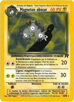 Magneton obscur, Team Rocket No. 28 Normal