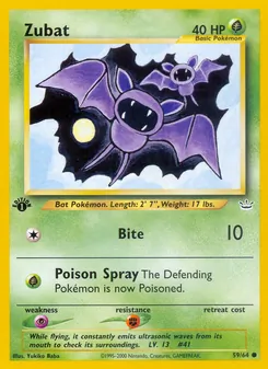 Zubat, Neo Revelation Nº 59 Normal