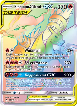 Reshiram & Glurak GX, Kräfte im Einklang No. 217 Normal