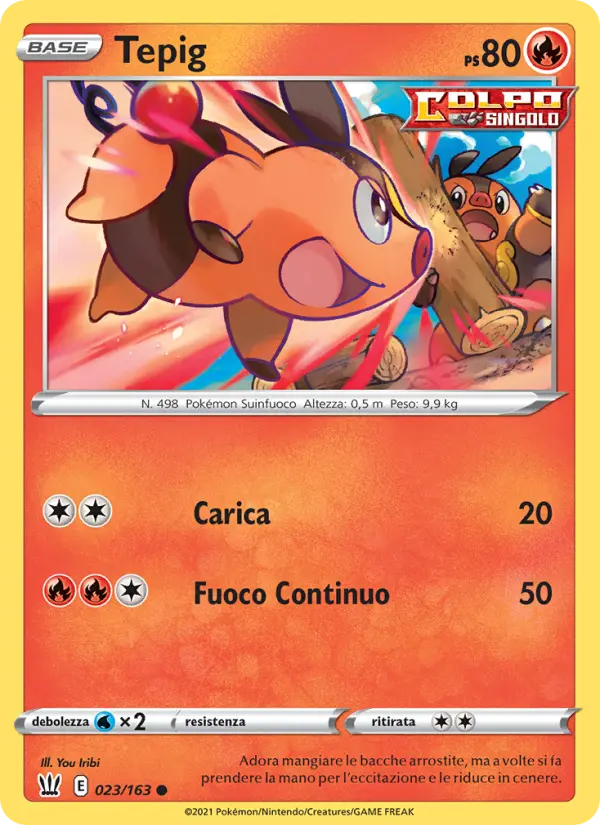 Tepig, Stili di Lotta No. 23