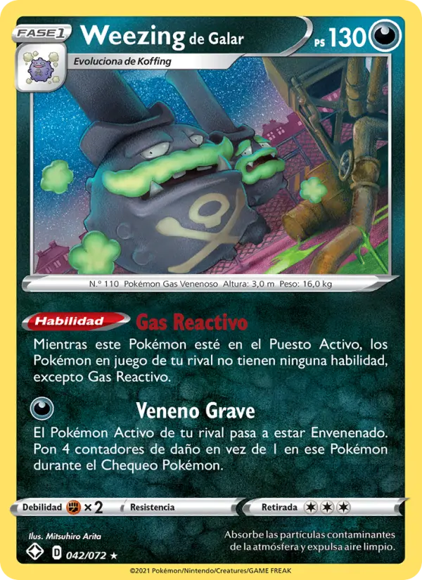 Weezing de Galar, Destinos Brillantes No. 42