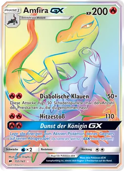 Amfira GX, Nacht in Flammen No. 151 Holo