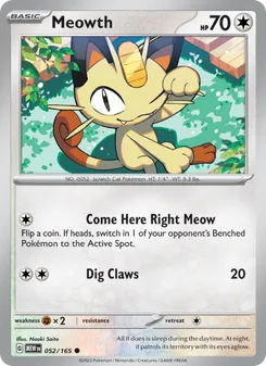 Meowth, 151 No. 052 Normal