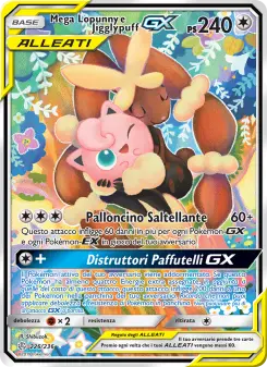 Mega Lopunny e Jigglypuff GX, Eclissi Cosmica No. 226 Normal