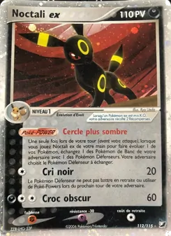 Noctali ex, EX Forces Cachées Nº 112 Holo