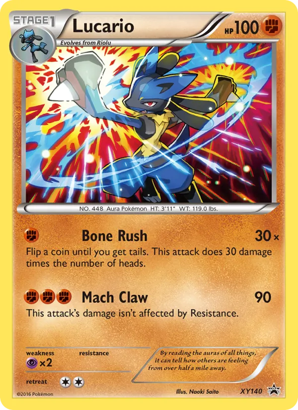 Lucario, XY Black Star Promos Nº XY140