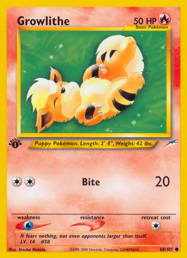 Growlithe, Neo Destiny Nº 68