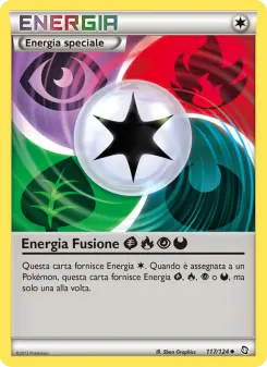 Energia Fusione GrassFirePsychicDarkness, Stirpe dei Draghi Nº 117 Normal