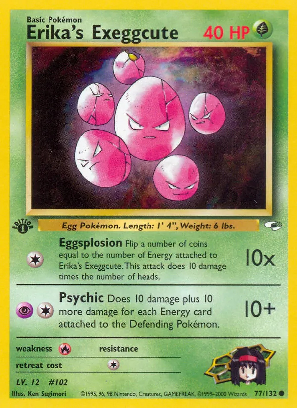 Erika's Exeggcute, Gym Heroes No. 77