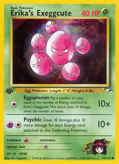 Erika's Exeggcute, Gym Heroes No. 77 Normal
