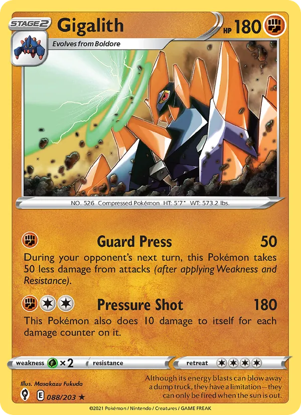 Gigalith, Evolving Skies No. 88