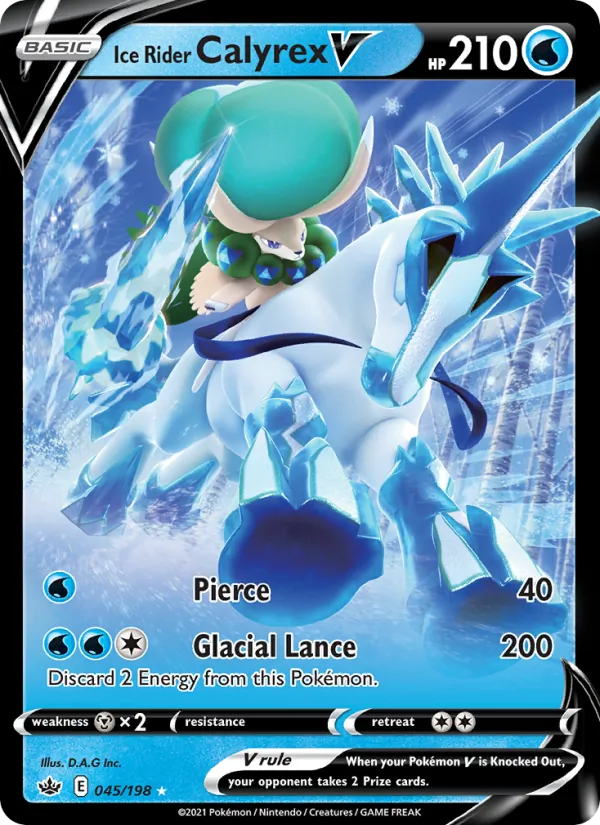 Ice Rider Calyrex V, Chilling Reign No. 45