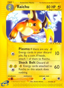 Raichu, Expedition Base Set Nº 61 Normal