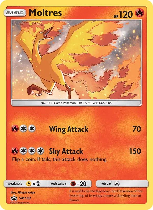 Moltres, SM Black Star Promos No. SM143