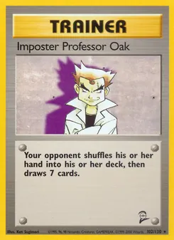Impostor Professor Oak, Base Set 2 No. 102 Normal