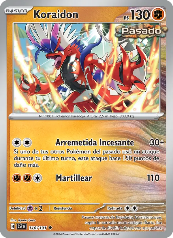 Koraidon, Chispas Fulgurantes No. 116