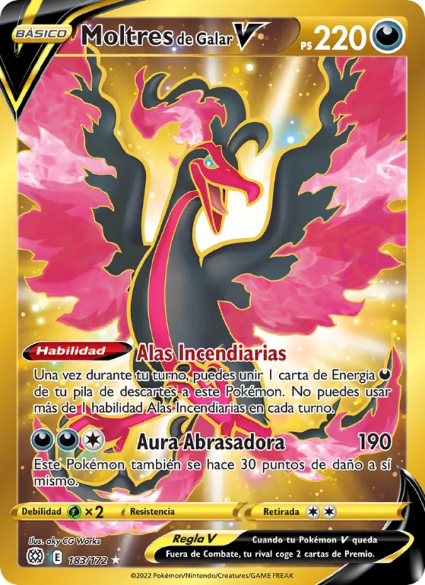 Moltres de Galar V, Astros Brillantes No. 183