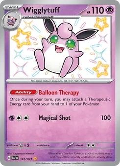 Wigglytuff, Paldean Fates Nº 147 Holo