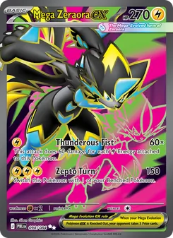 Mega Zeraora ex, Pitch Black No. 098 Holo