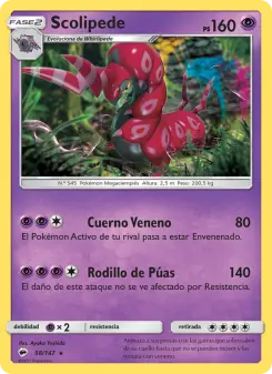 Scolipede, Sombras Ardientes Nº 58 Normal