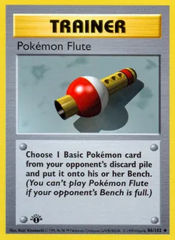 Pokémon Flute, Base Set No. 86 Normal