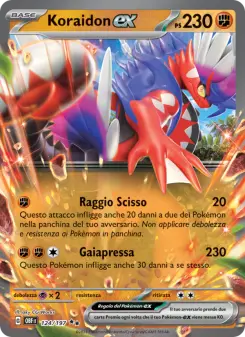 Koraidon-ex, Ossidiana Infuocata No. 124 Holo