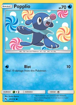 Popplio, Lost Thunder No. 65 Normal