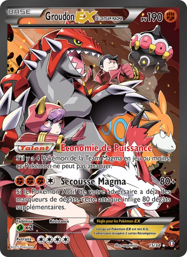 Groudon-EX de la Team Magma, Double Danger Nº 15