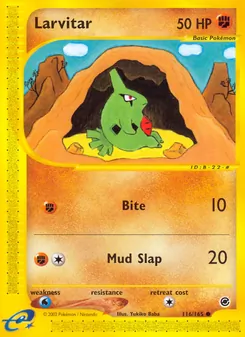 Larvitar, Expedition Base Set Nº 116 Normal